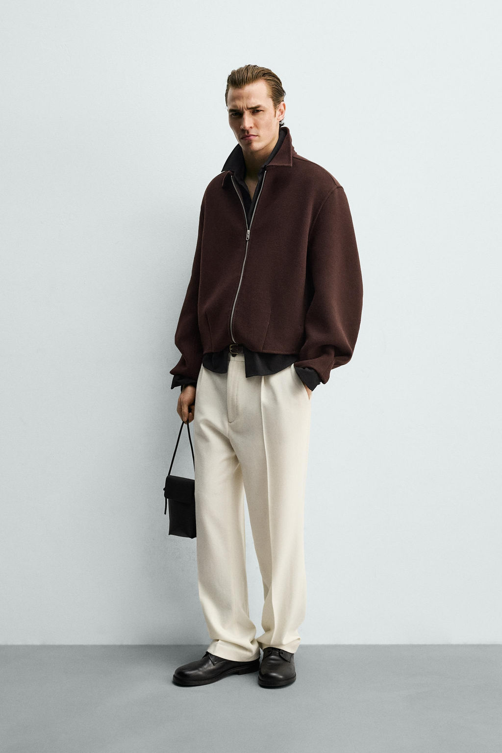 BOXY FIT WOOL BLEND JACKET - Zara фото 4