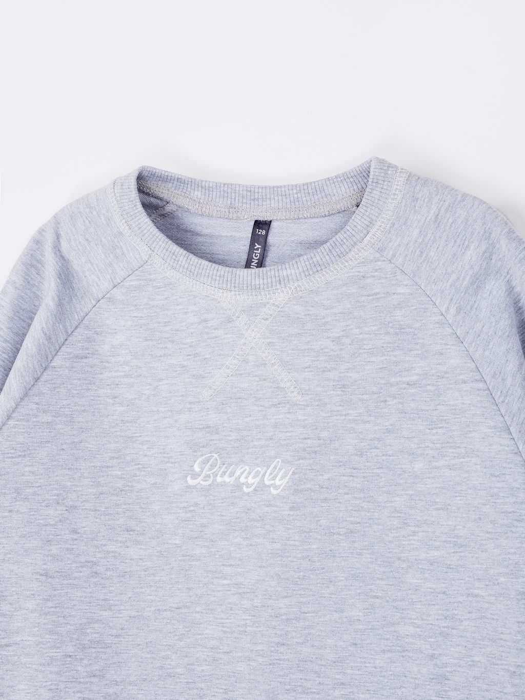 Свитшот облегченный Серый меланж 7+ - Bungly фото 3