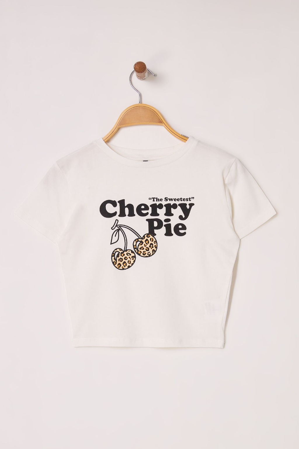 TRENDYOLMILLA Ekru Slogan Bask?l? Crop Fitted/Vucuda Oturan Orme T-Shirt TWOSS25TS00036  фото 5