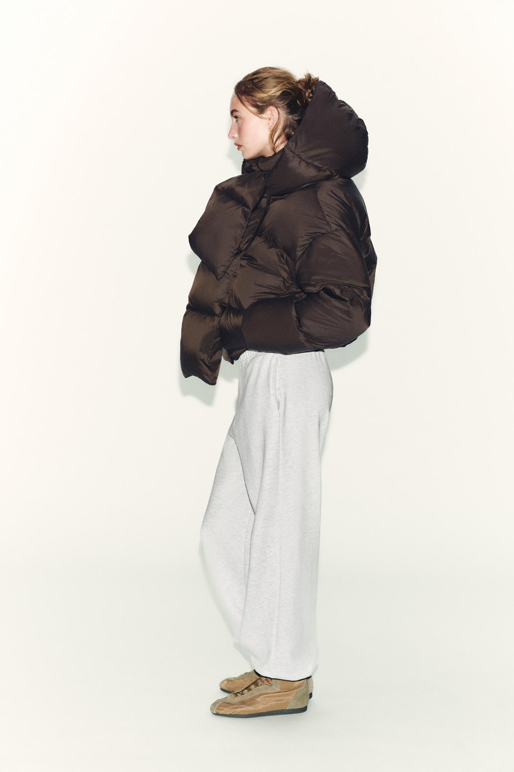 WATER-REPELLENT AND WINDPROOF DOWN JACKET WITH HOODIE - Zara фото 5