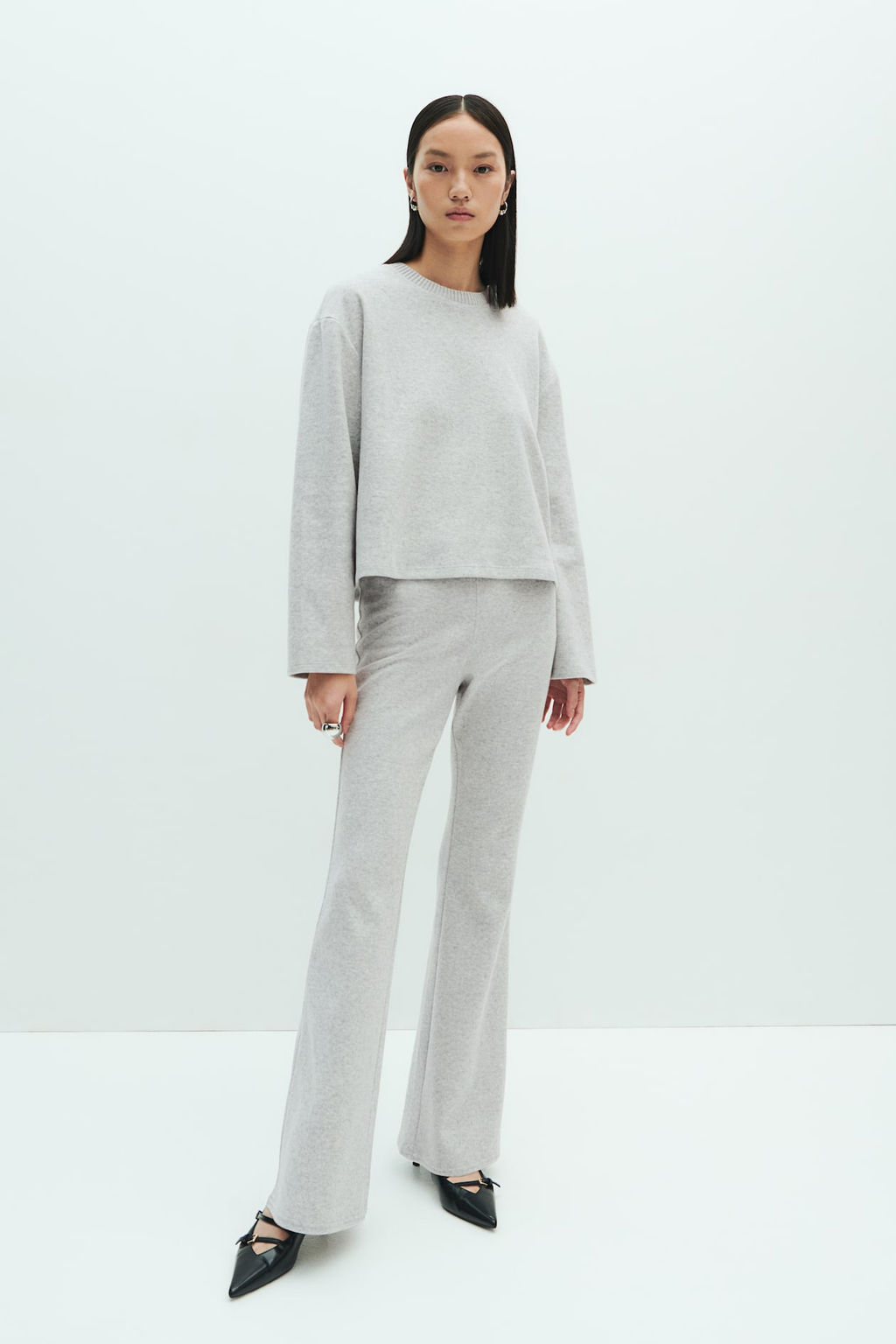 Leggings acampanados en punto fino - H&m фото 2