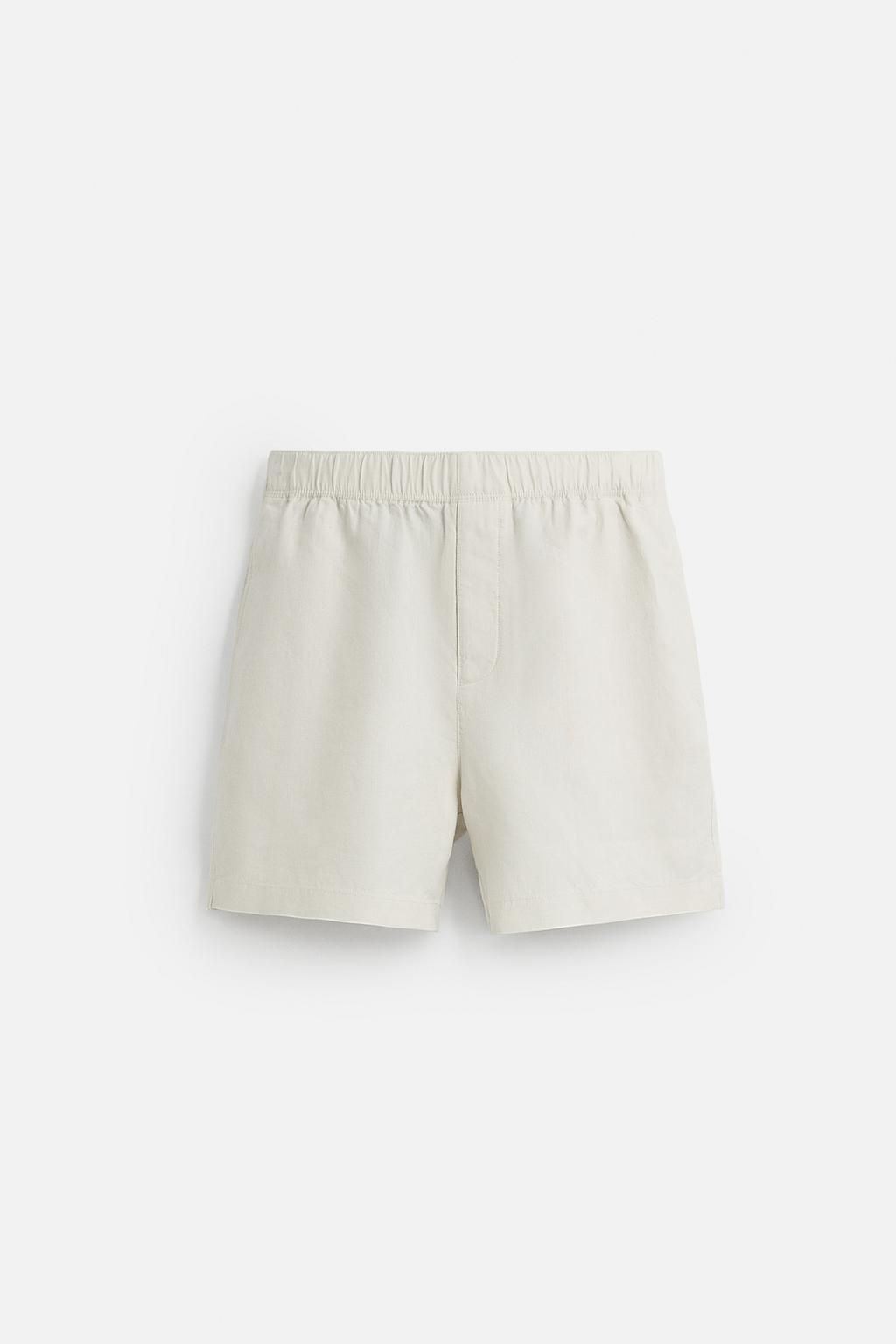 100% HEMP BERMUDA SHORTS - Zara фото 7