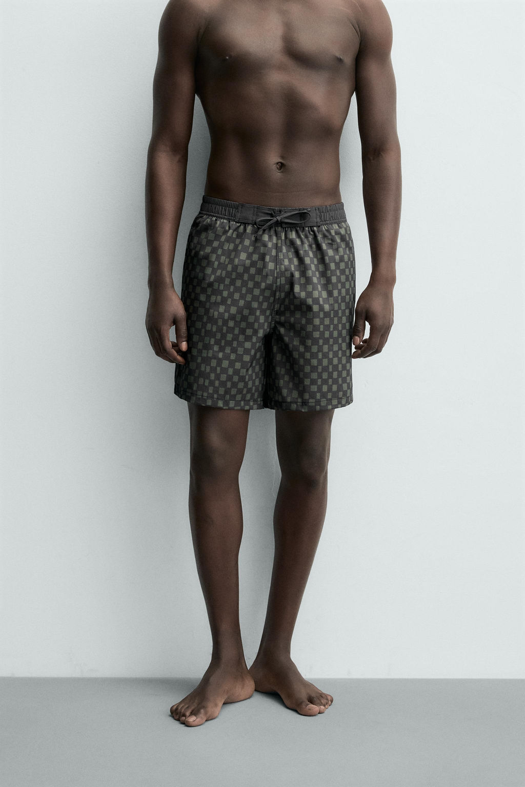 LONG CHECKED SWIMMING TRUNKS - Zara фото 3