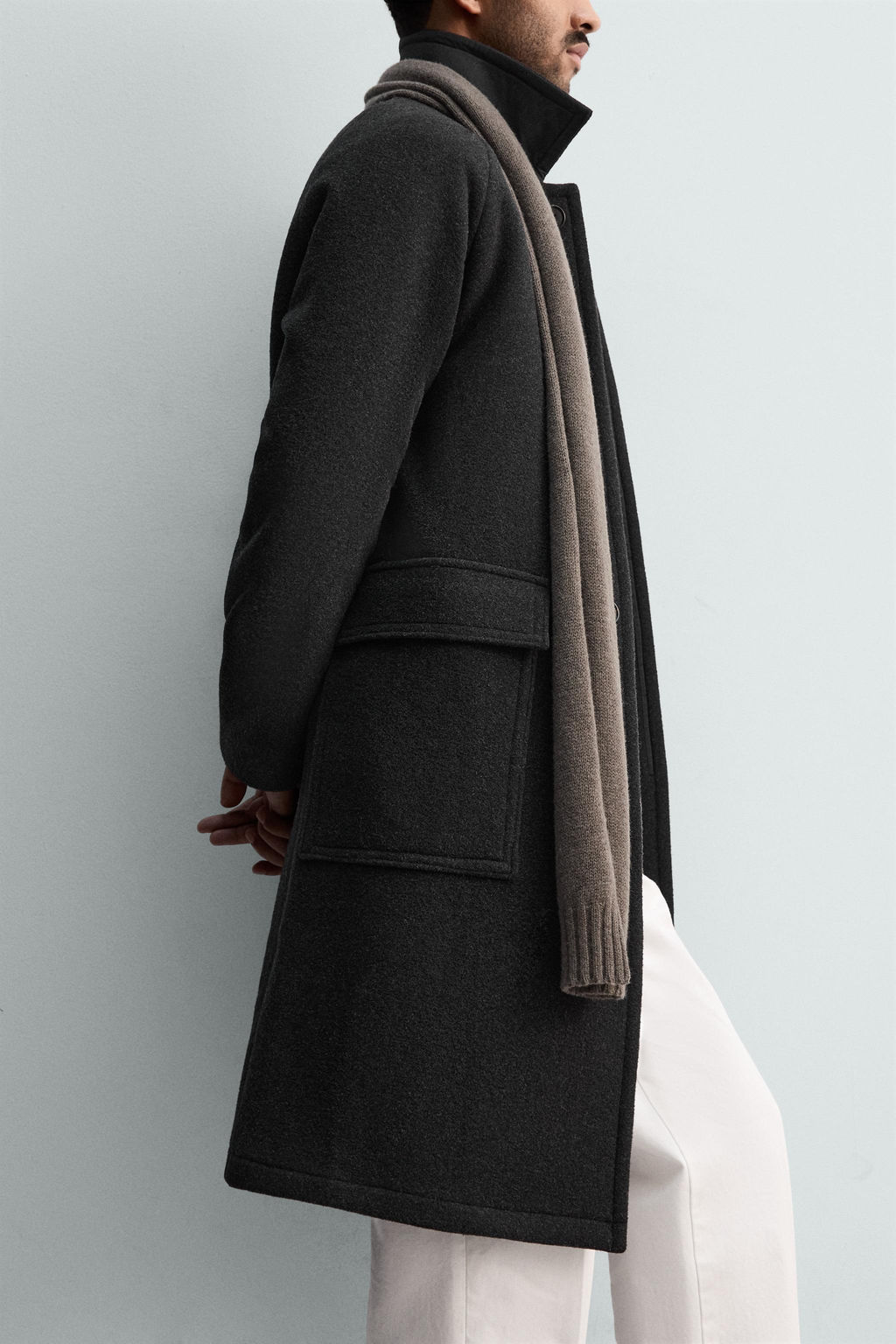 WOOL COAT WITH POCKETS - Zara фото 7