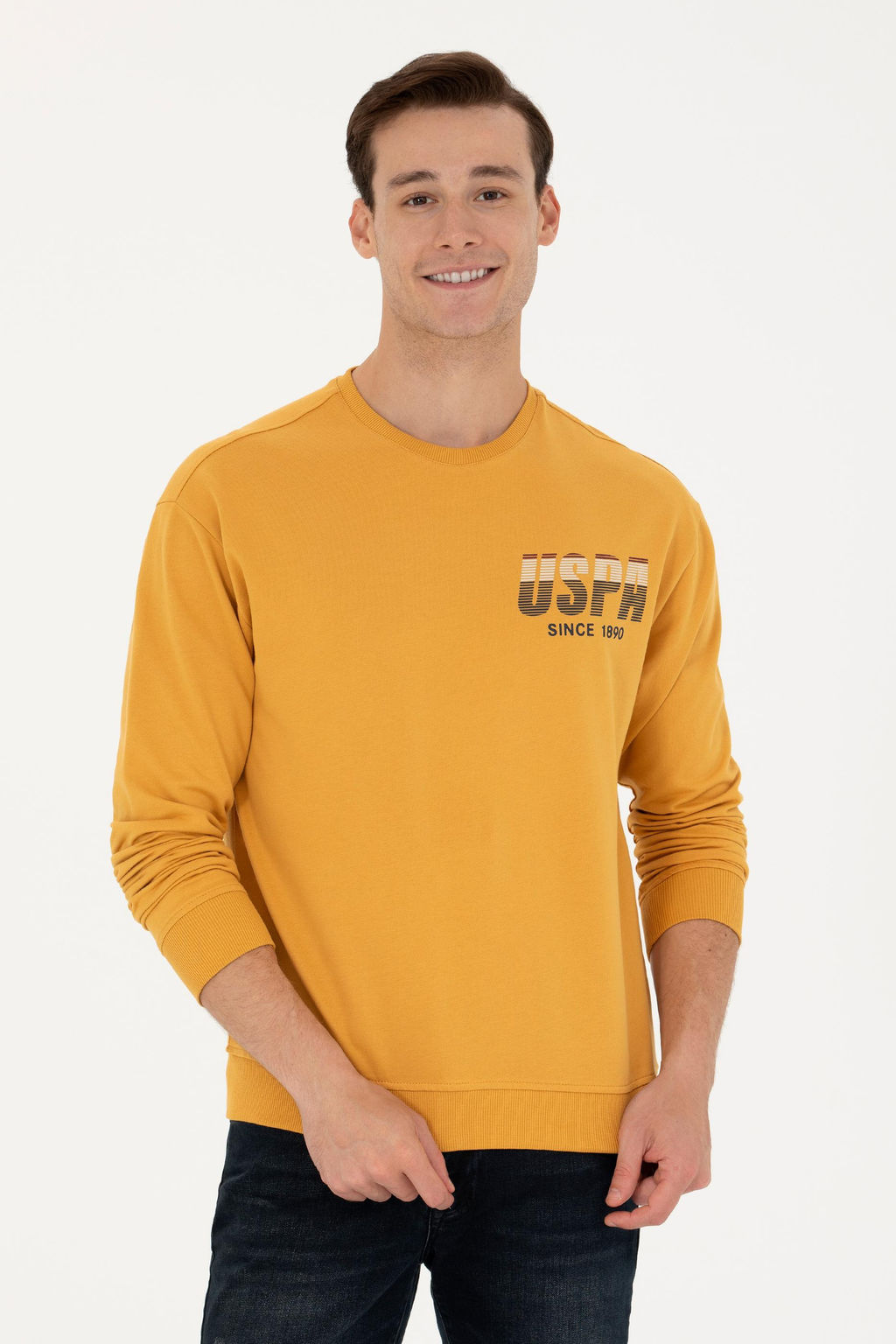 U. S. Polo Assn / Мужской горчичный свитшот - U.s. polo assn фото 17