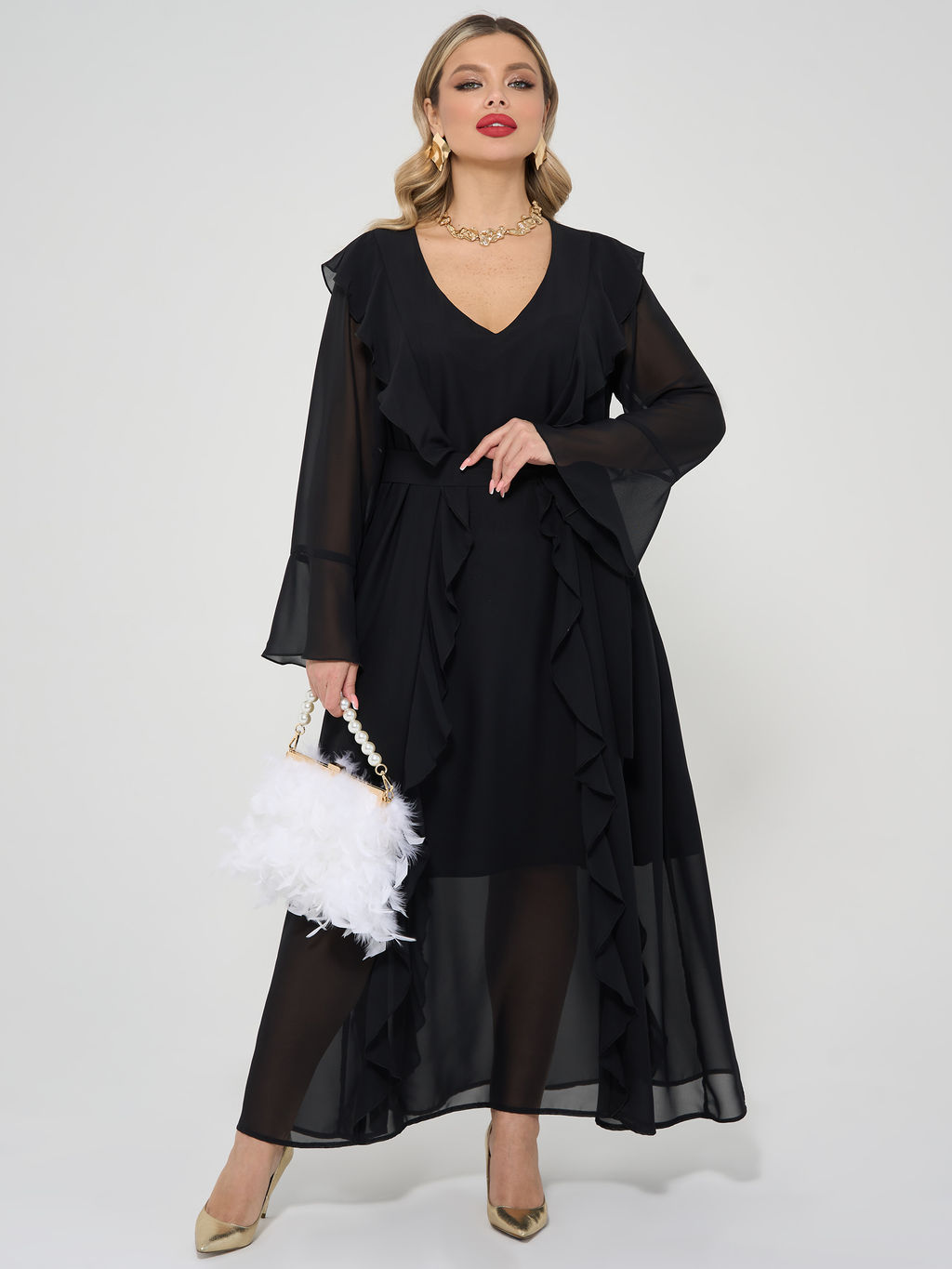 Платье 0372-1 бирюзовый - Dora фото 12