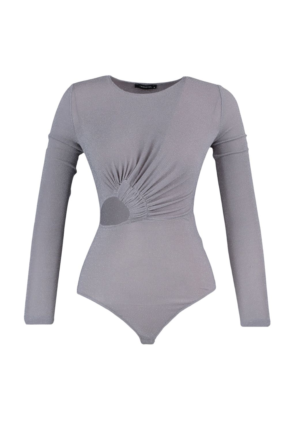 Gri Cut Out/Pencere Detayl? C?tc?tl? Orme Body TPRSS22BD00004 - Trendyolmilla фото 6
