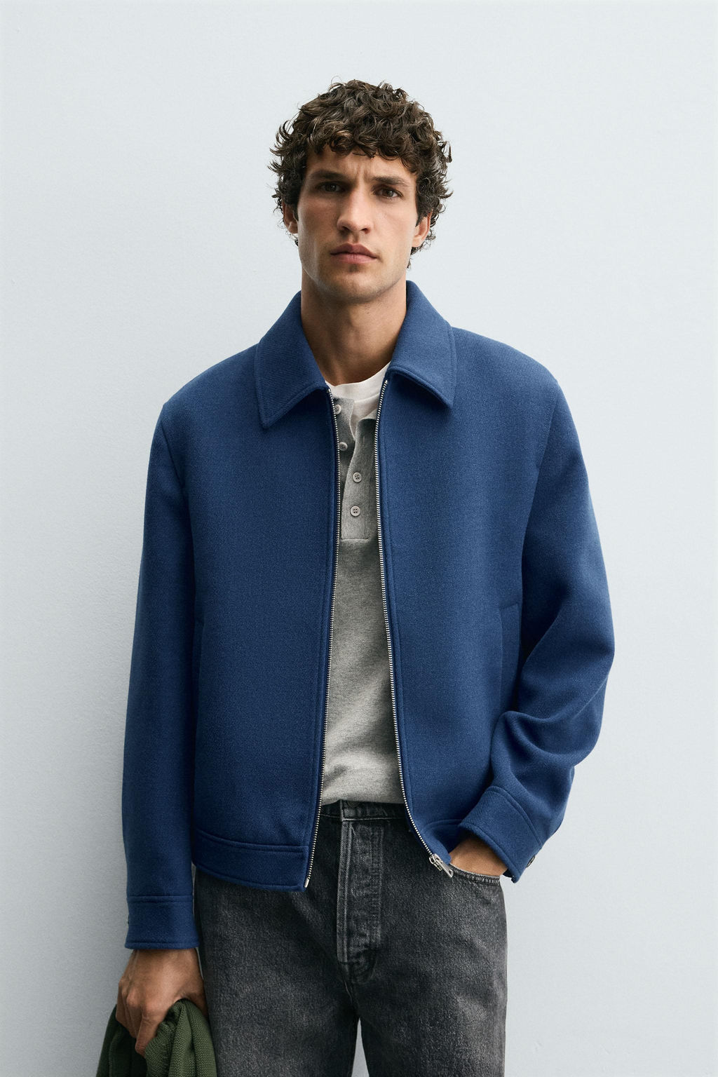 ZIP-UP WOOL EFFECT JACKET - Zara фото 2