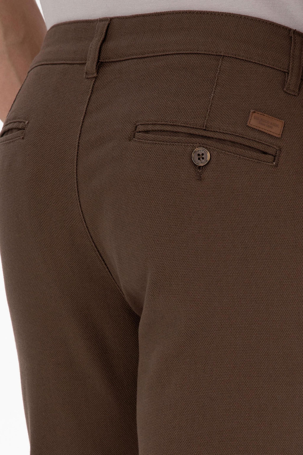 Erkek Kahverengi Kanvas / Chino Pantolon Sepette S_rpriz _ndirim - U.s. polo assn фото 6
