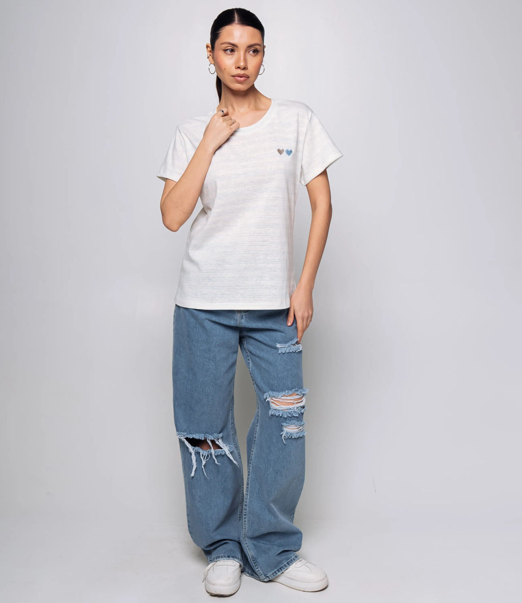 Футболка #КТ9101 (2), голубой, белый