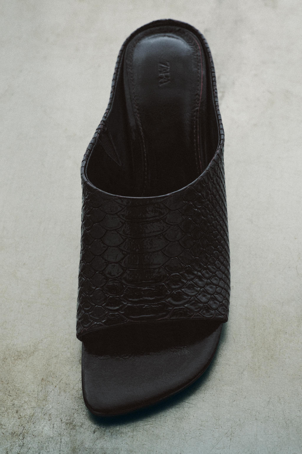 SANDALIA PIEL MULE LIMITED EDITION / Marr?n Chocolate - Zara фото 4