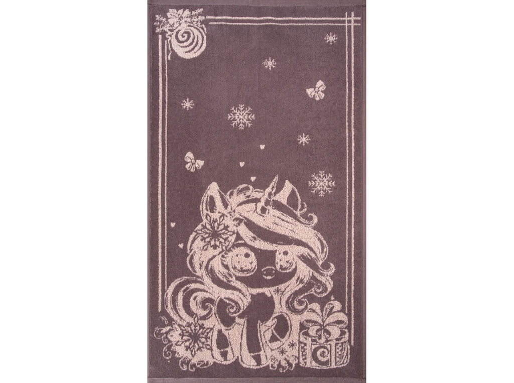 Полотенце махровое 6с103.412ж1 Аниме-единорог(т.с.мальв1) 50х90см