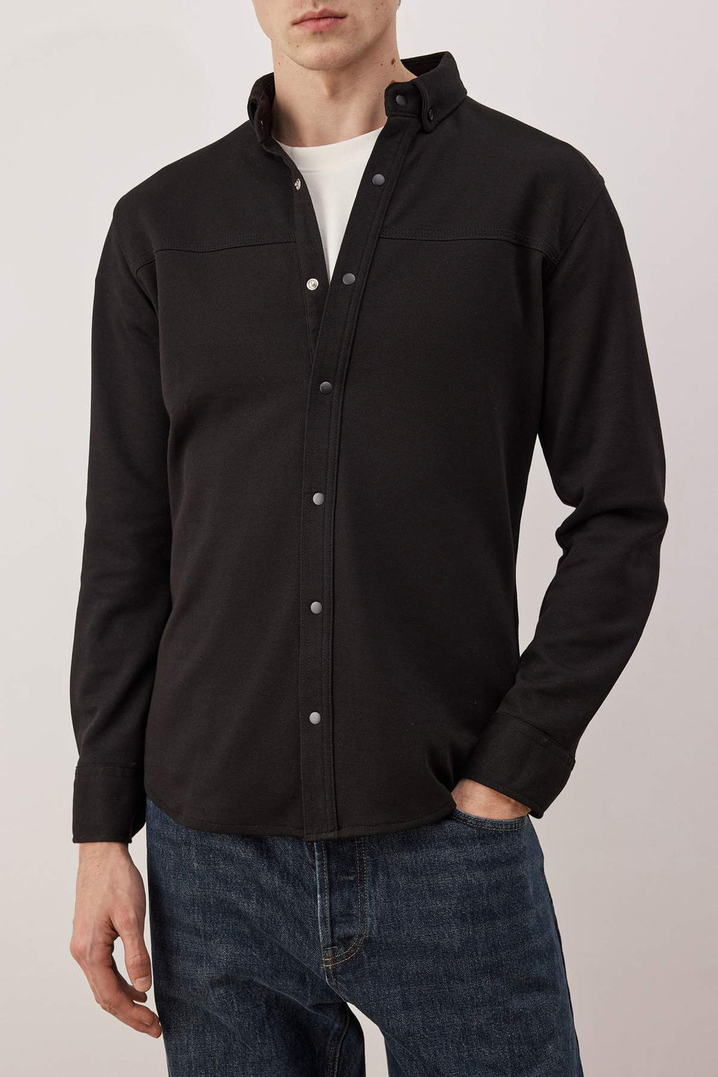 Antrasit Regular Fit Dokulu Erkek Gomlek TMNAW26GO00023 - Trendyolmilla фото 17