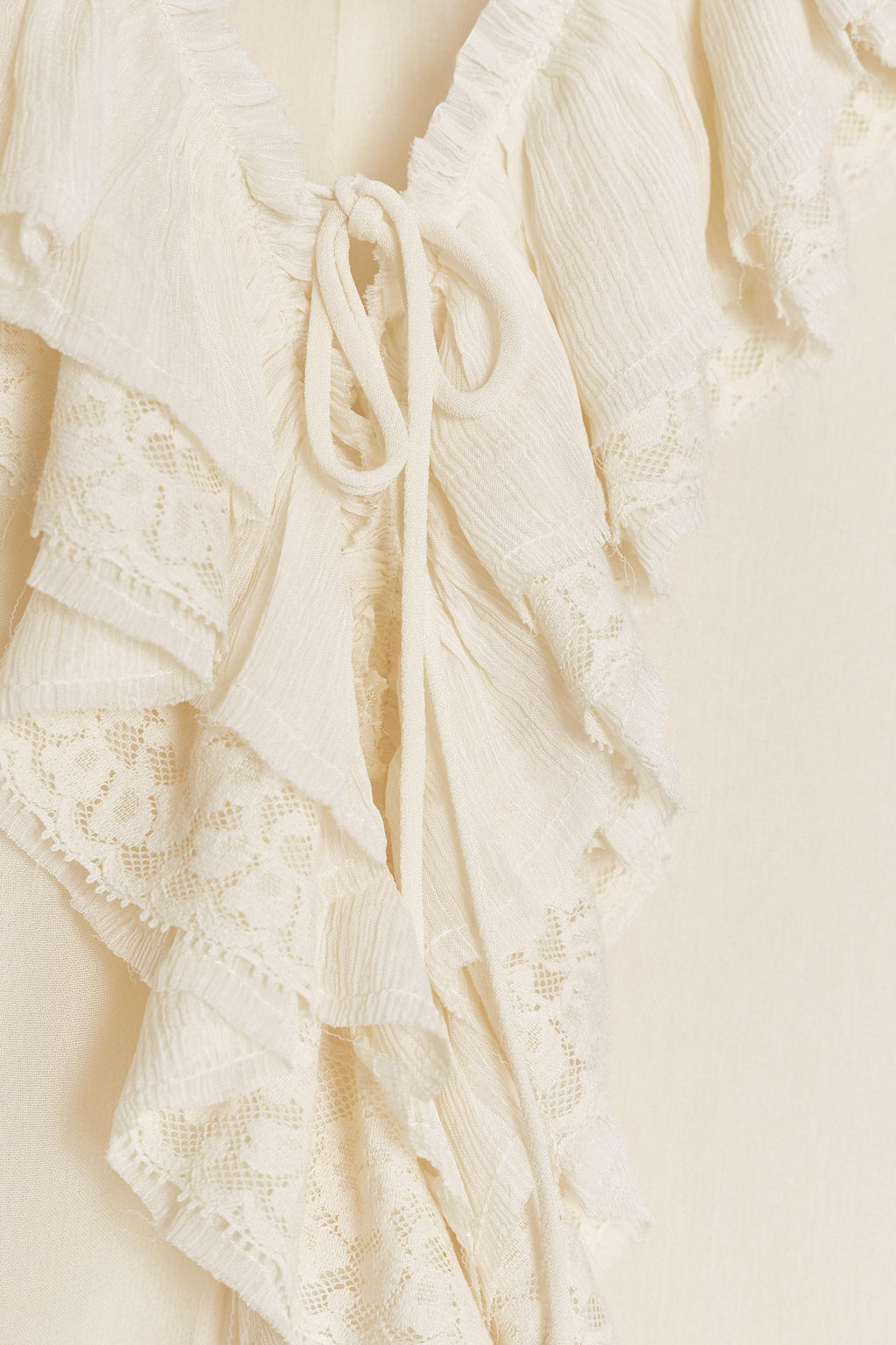 ZW COLLECTION LACE RUFFLE DRESS - Zara фото 14