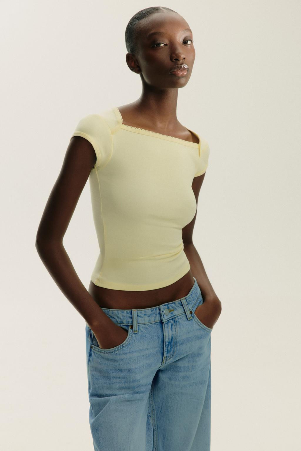 COTTON MODAL T-SHIRT - Zara фото 12