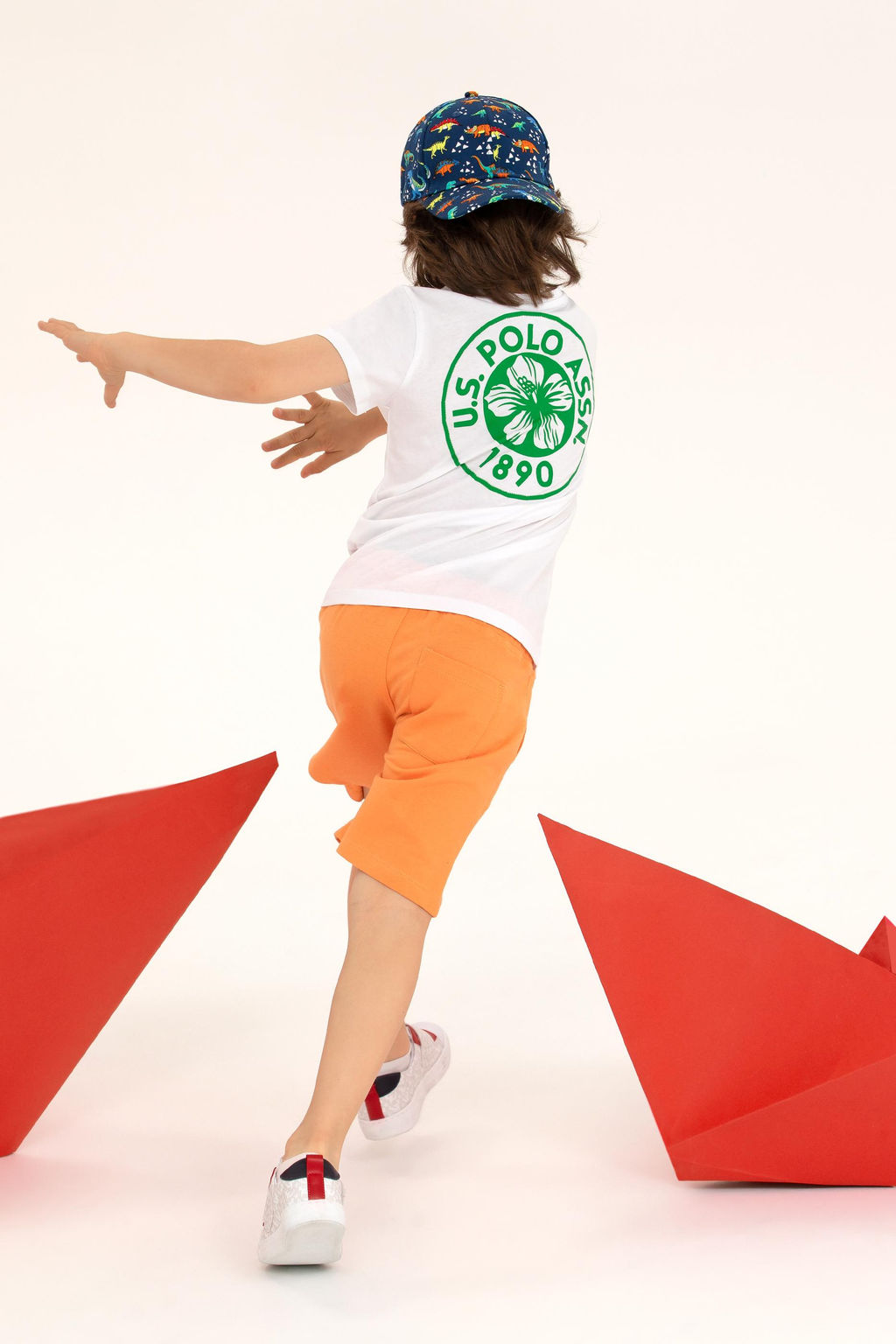 U. S. Polo Assn Детские оранжевые вязаные шорты - U.s. polo assn фото 2