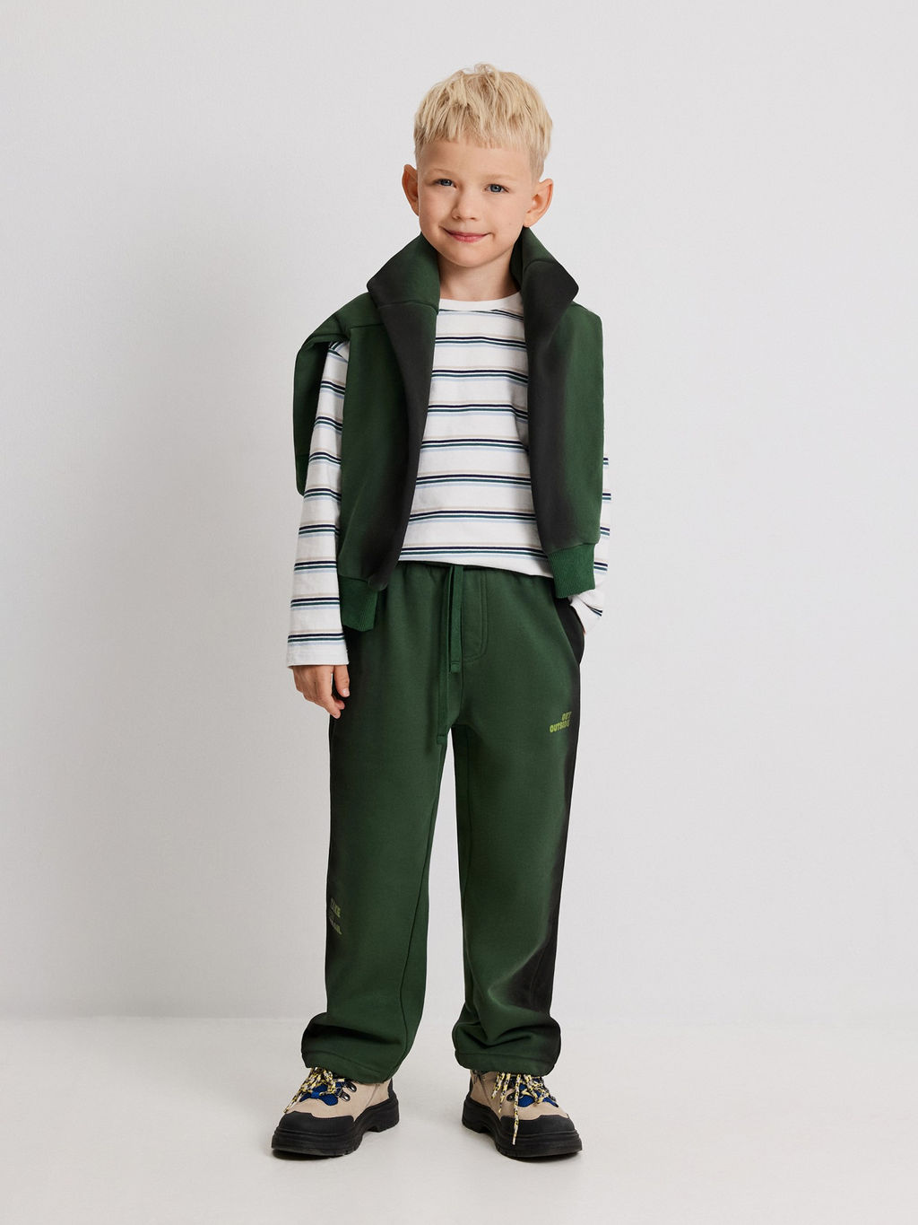ACOOLA / Брюки детские для мальчиков Pirog_pt зеленый фото 4