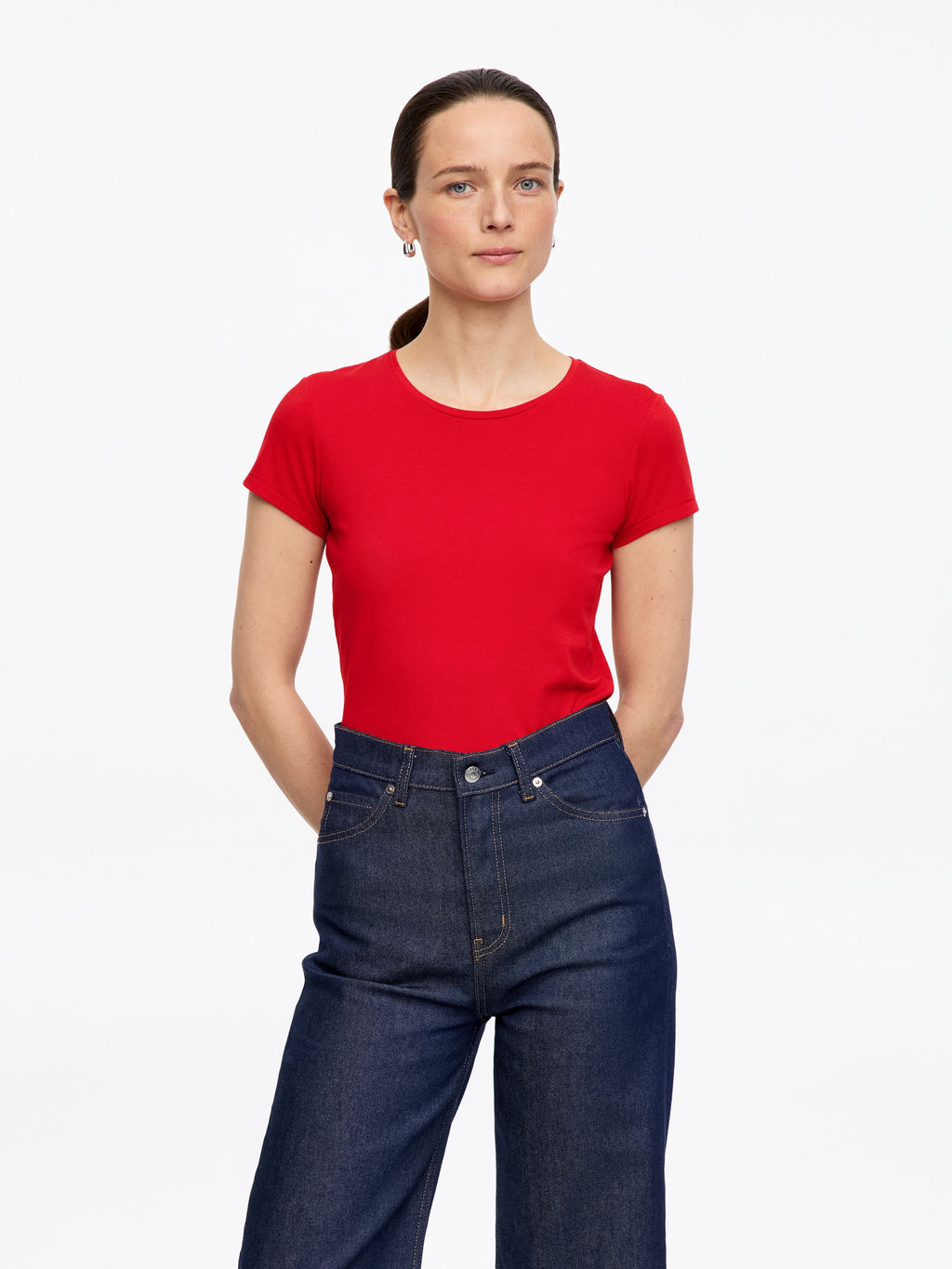 Camiseta ajustada de manga corta - H&m фото 4