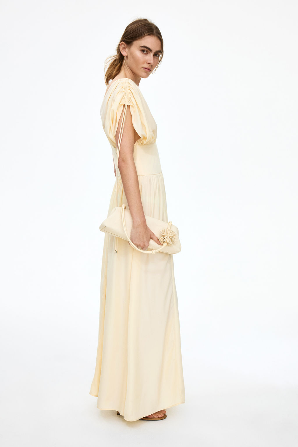 Vestido drapeado con cordones de ajuste - H&m фото 2