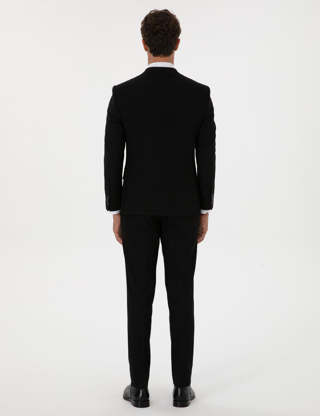 Siyah Ex. Slim Fit Tak_m Elbise