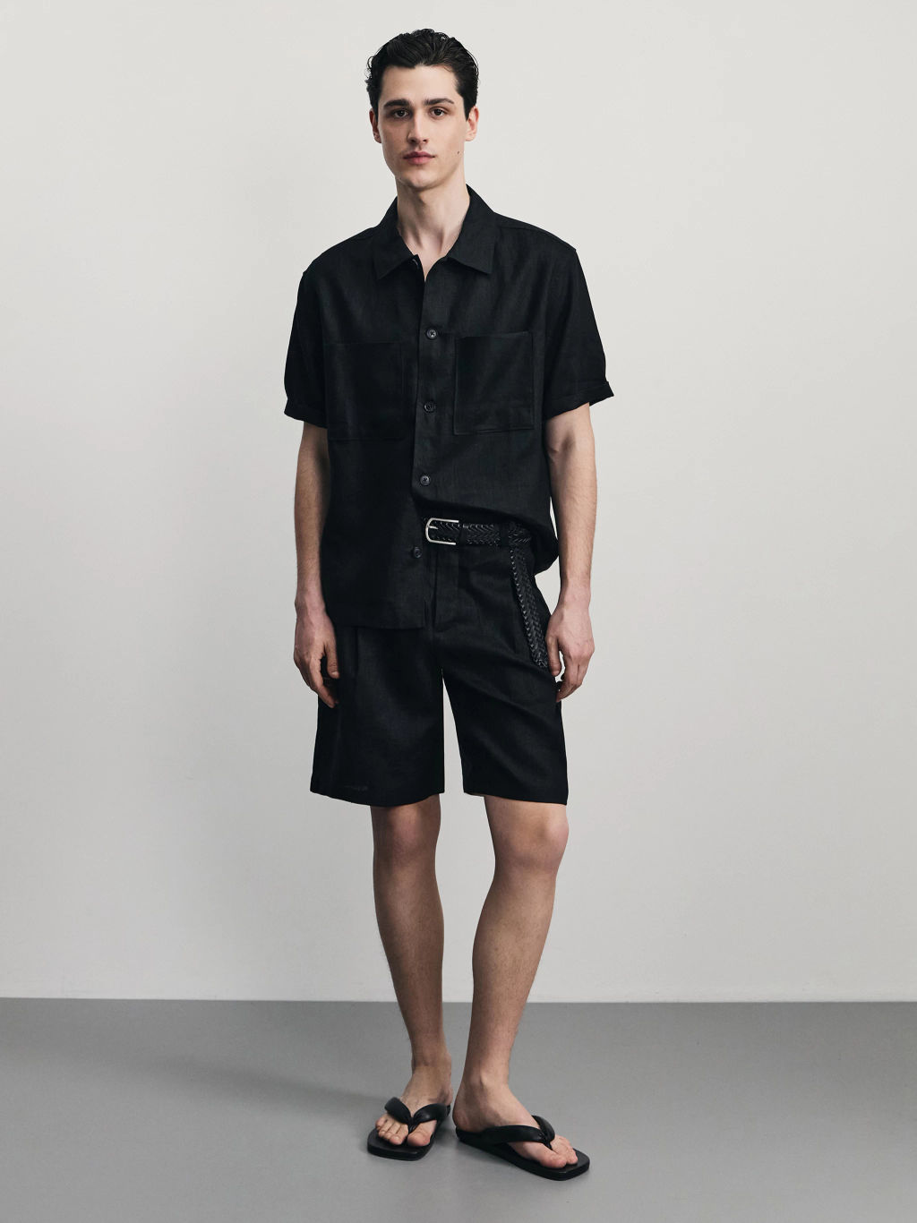 Рубашка 100% лён premium / Zarina  фото 2