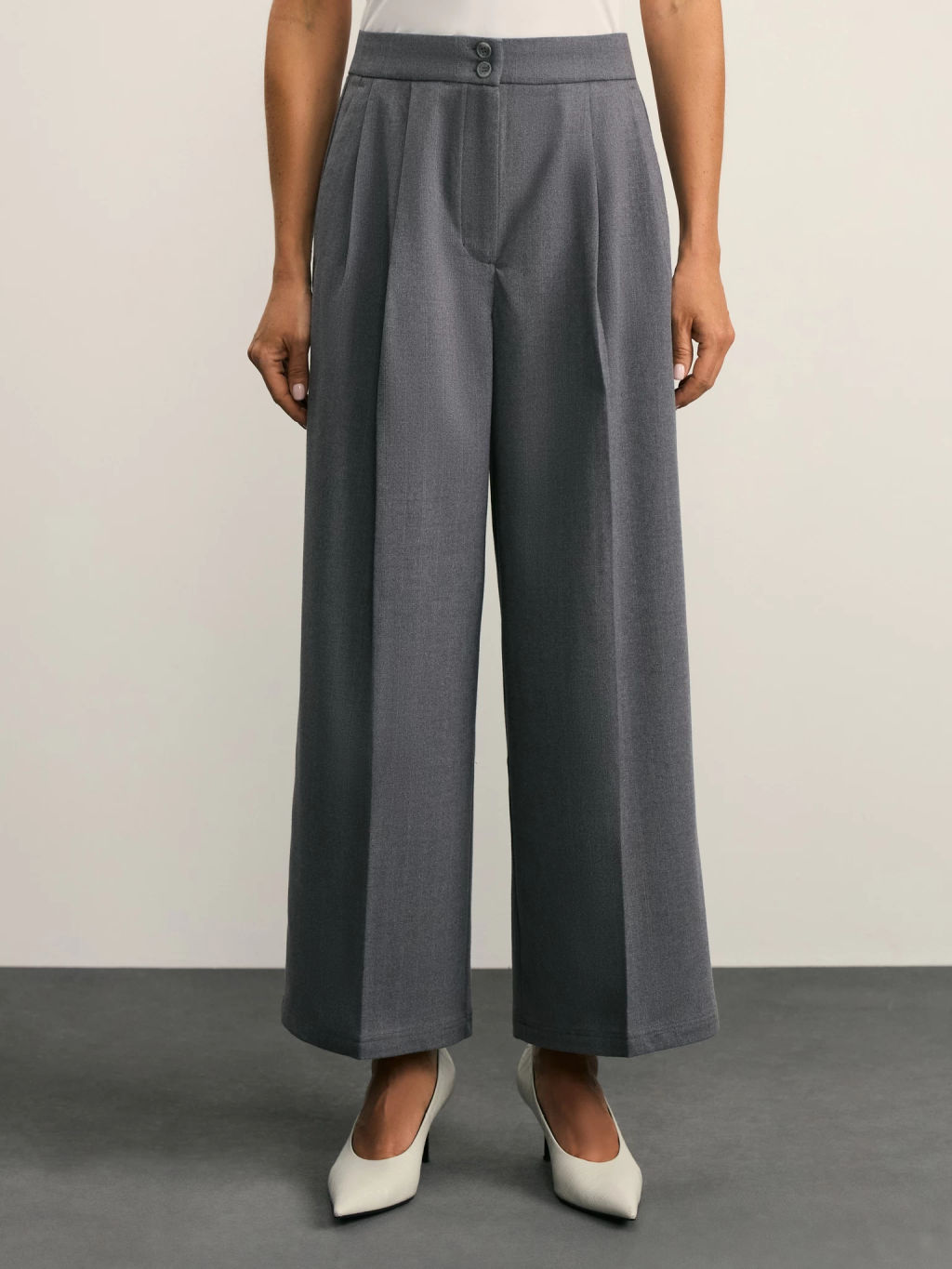 Брюки-кюлоты с защипами / Zarina  фото 2