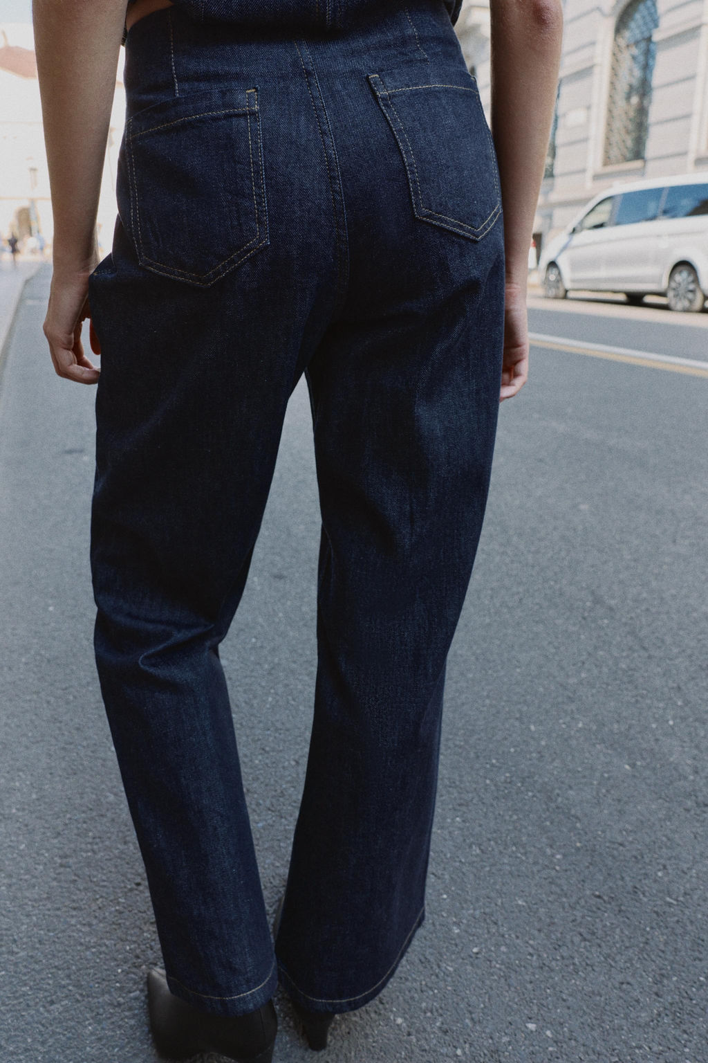 Z1975 HIGH-WAIST WIDE-LEG JEANS - Zara фото 5