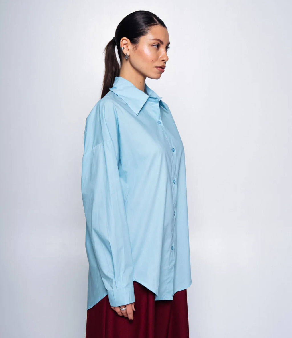 Рубашка #КТ3160 (7), голубой