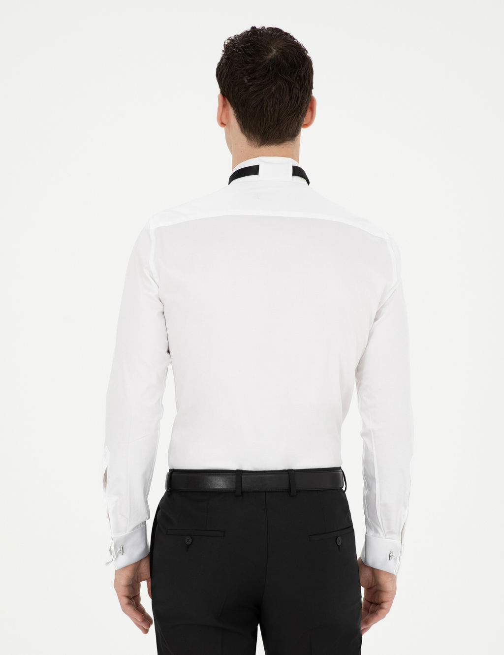 Beyaz Ekstra Slim Fit Smokin G_mlek
