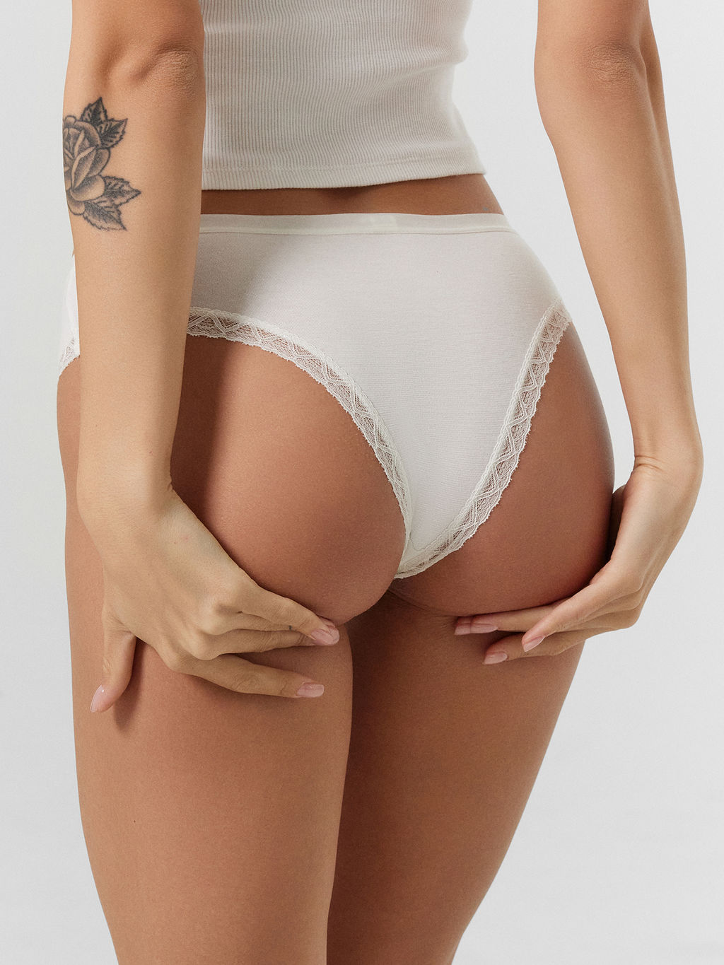 Трусы женские слипы мультипак (3 шт.) в сумрачно-белом цвете сумрачно -белый 412281-3 - Mark formelle фото 5