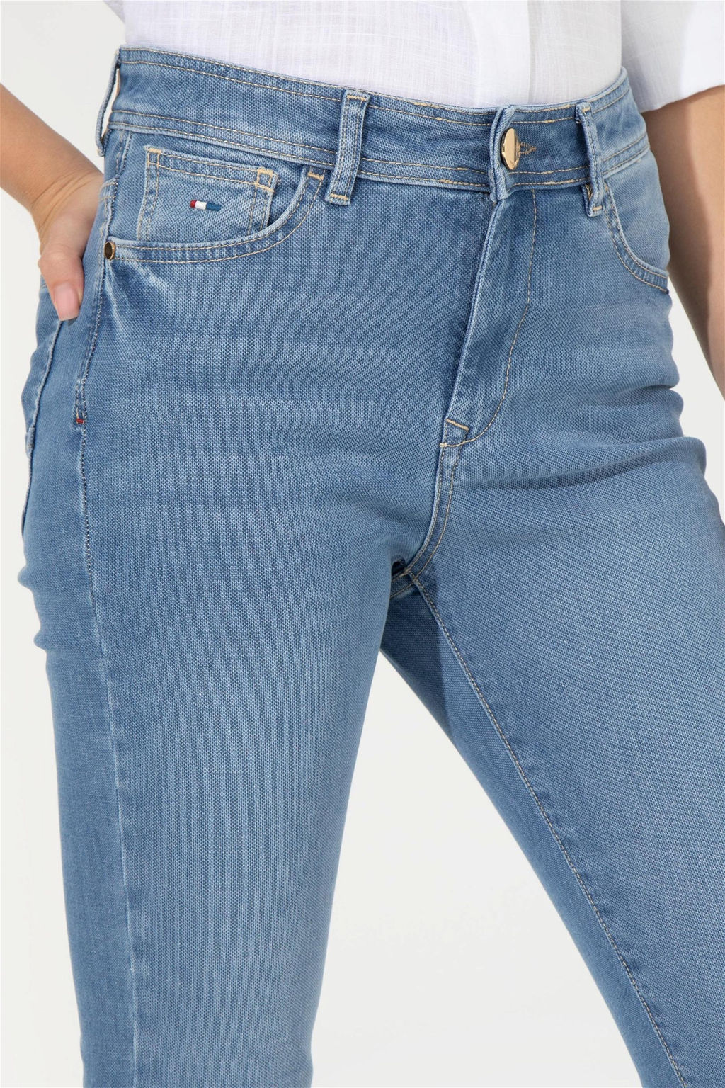 Женские голубые джинсовые брюки Неожиданная скидка в корзине - U.s. polo assn фото 5