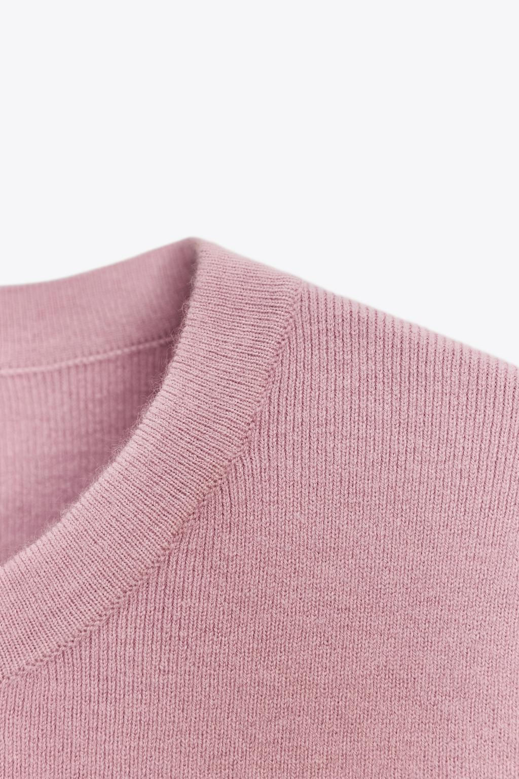 SOFT-TOUCH SHORT SLEEVE KNIT TOP - Zara фото 22