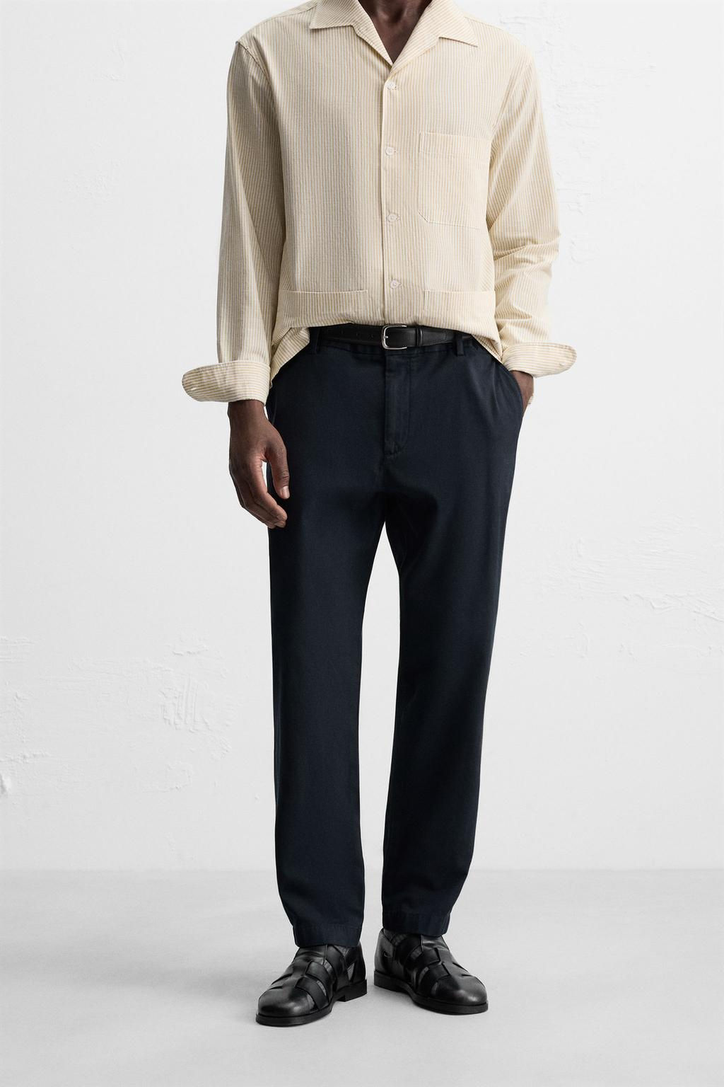 TWILL CHINO TROUSERS - Zara фото 11