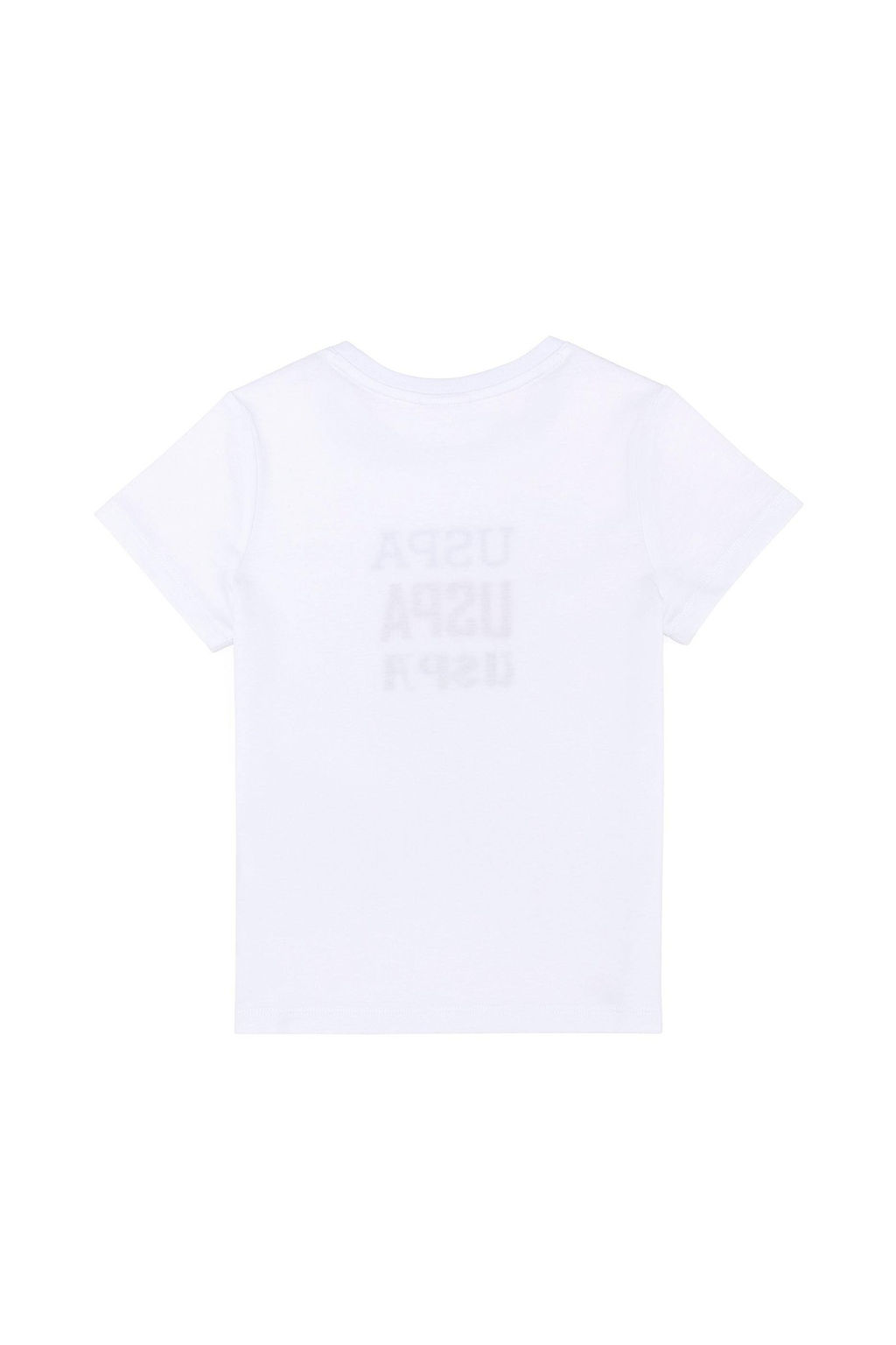 Детская белая футболка с круглым вырезом Неожиданная скидка в корзине - U.s. polo assn фото 5