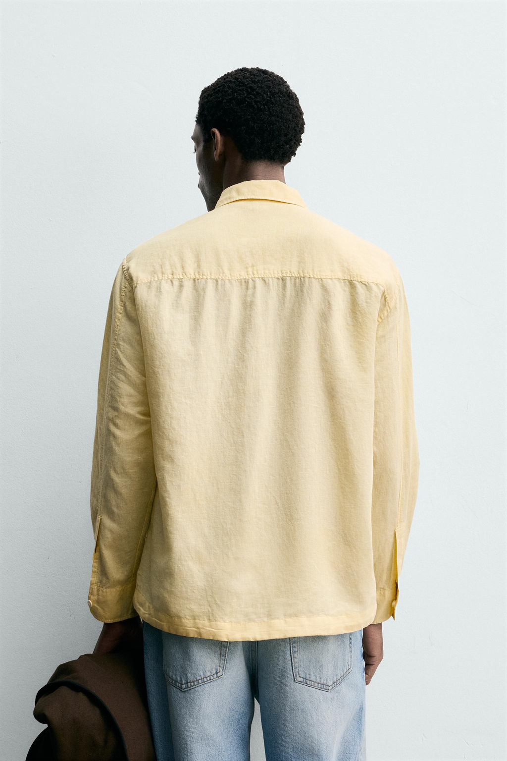 CAMISA POLO LINO - ALGOD?N / Amarillo - Zara фото 3