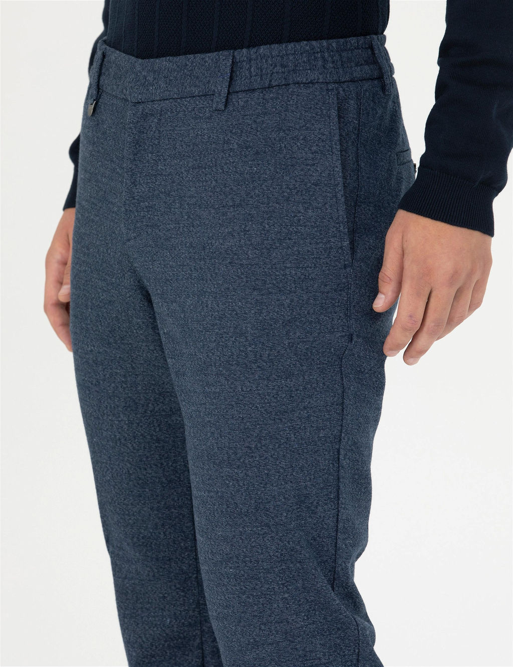 Lacivert Ekstra Slim Fit Kuma_ Pantolon