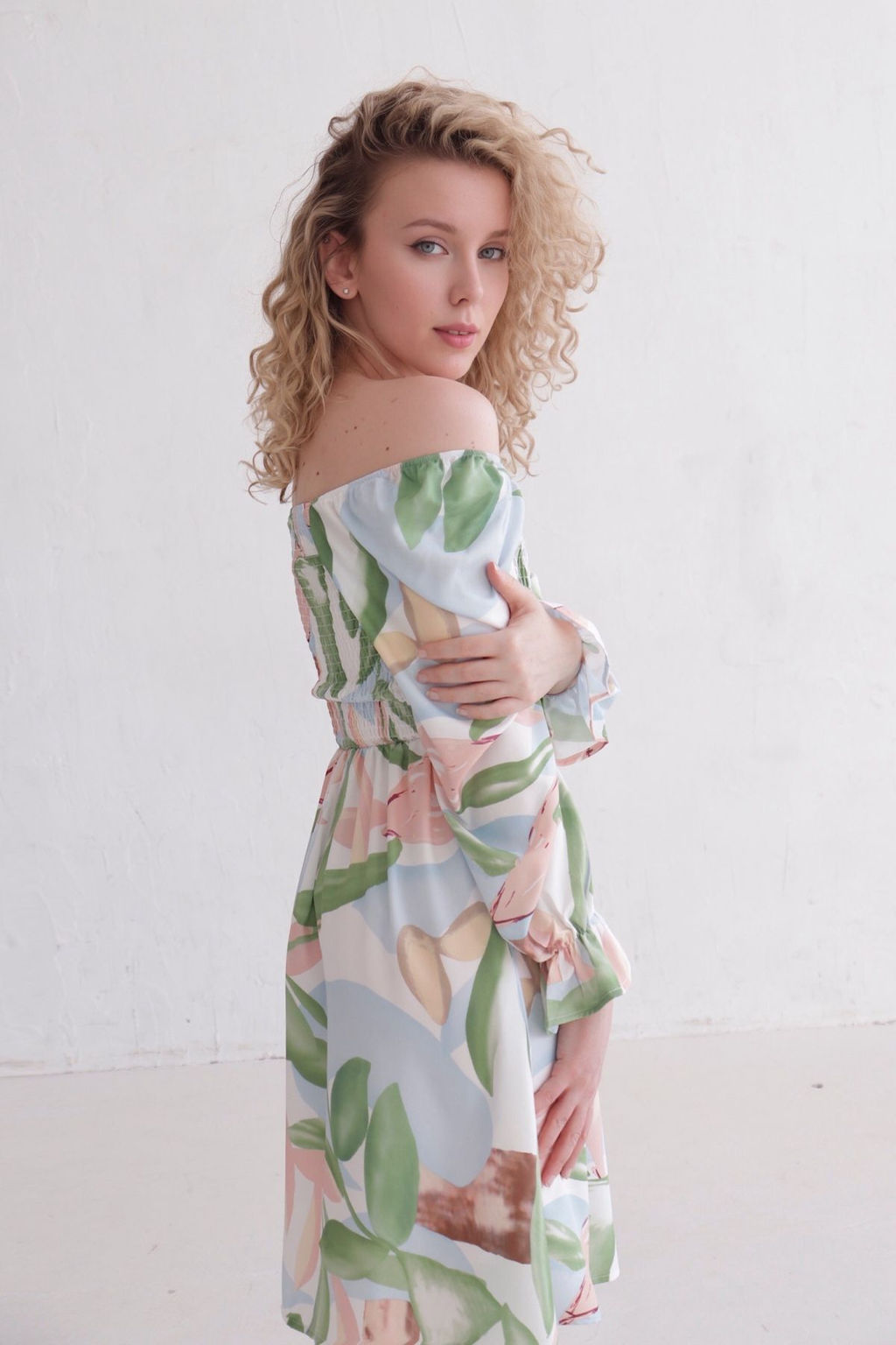 12210 Платье с весенним принтом - Martichelli фото 6