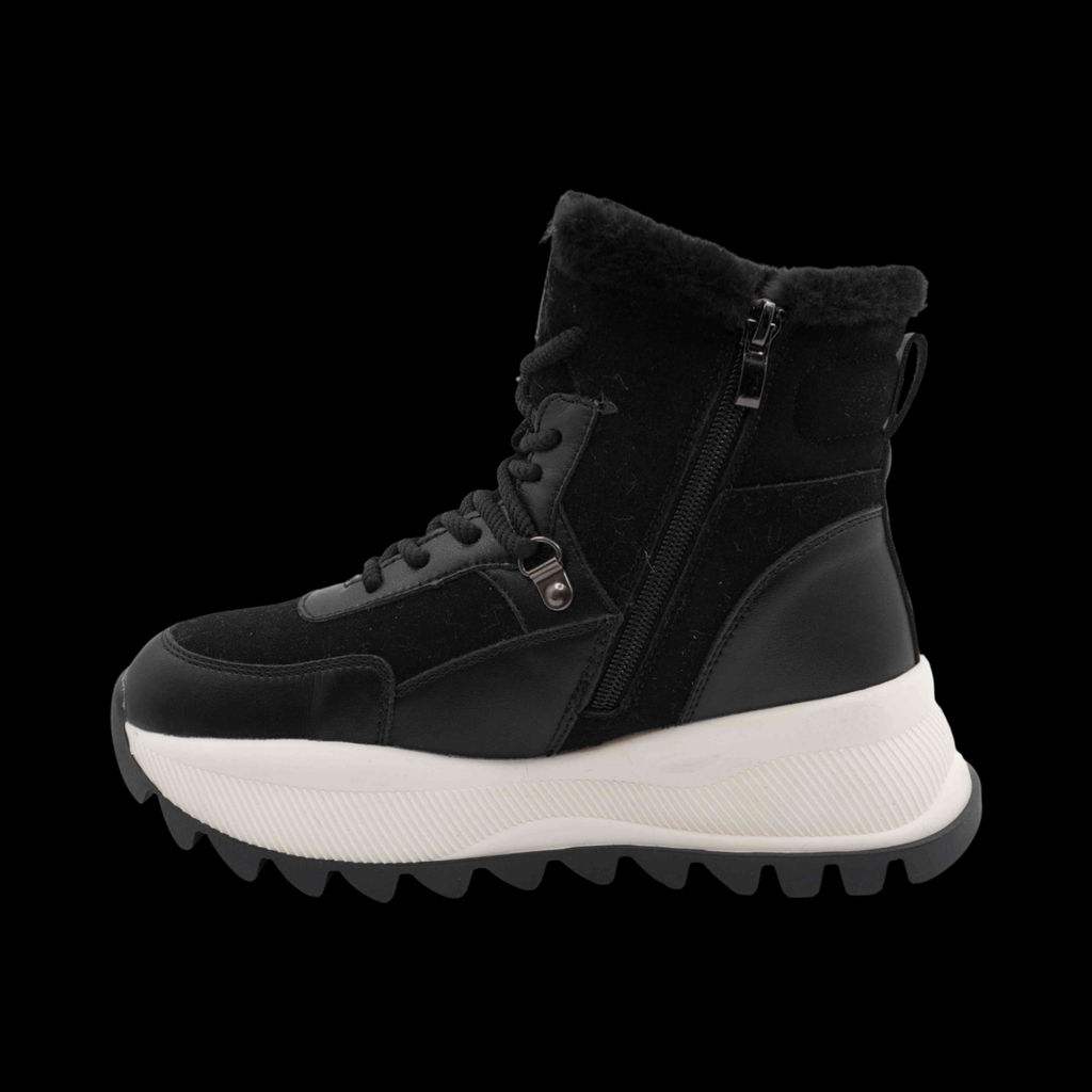 Ботинки на меху С125 черные