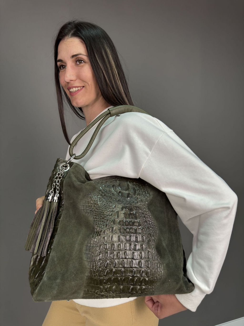 Сумка женская из телячьей кожи