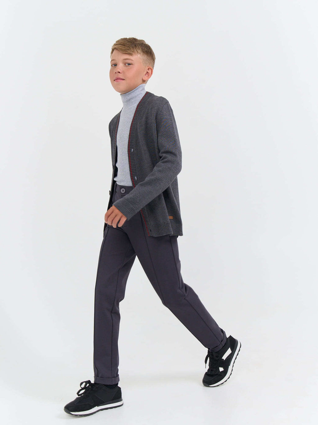 Кардиган вязаный Серый 7+ - Bungly фото 7