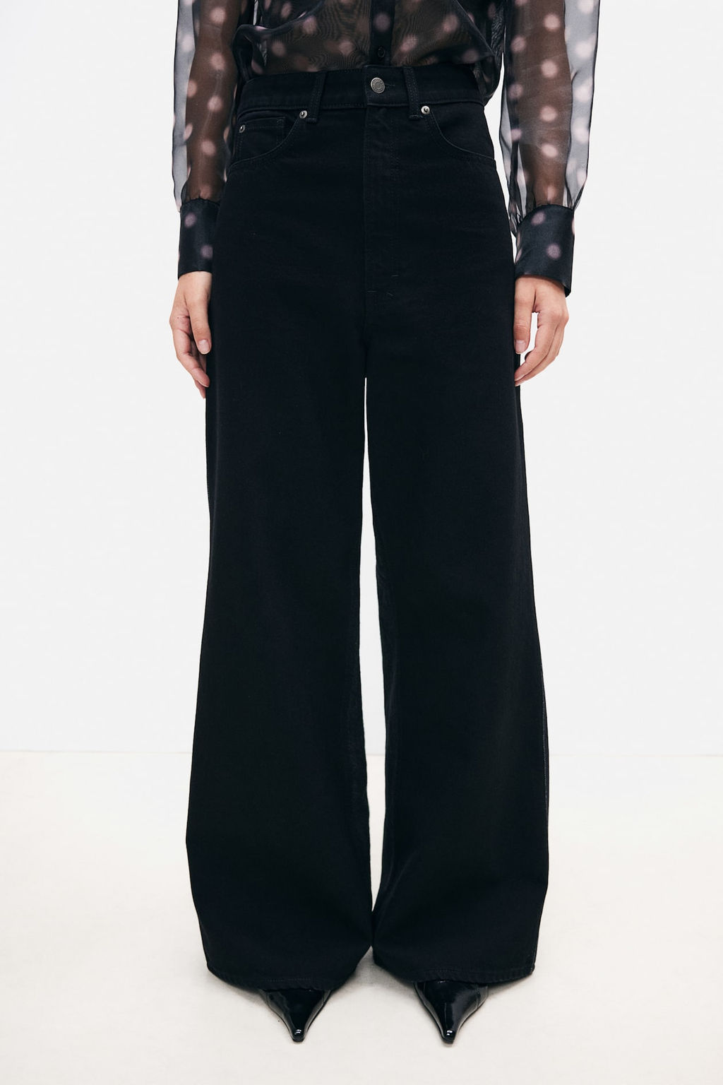 Vaquero bicolor de pernera ancha - H&m фото 2