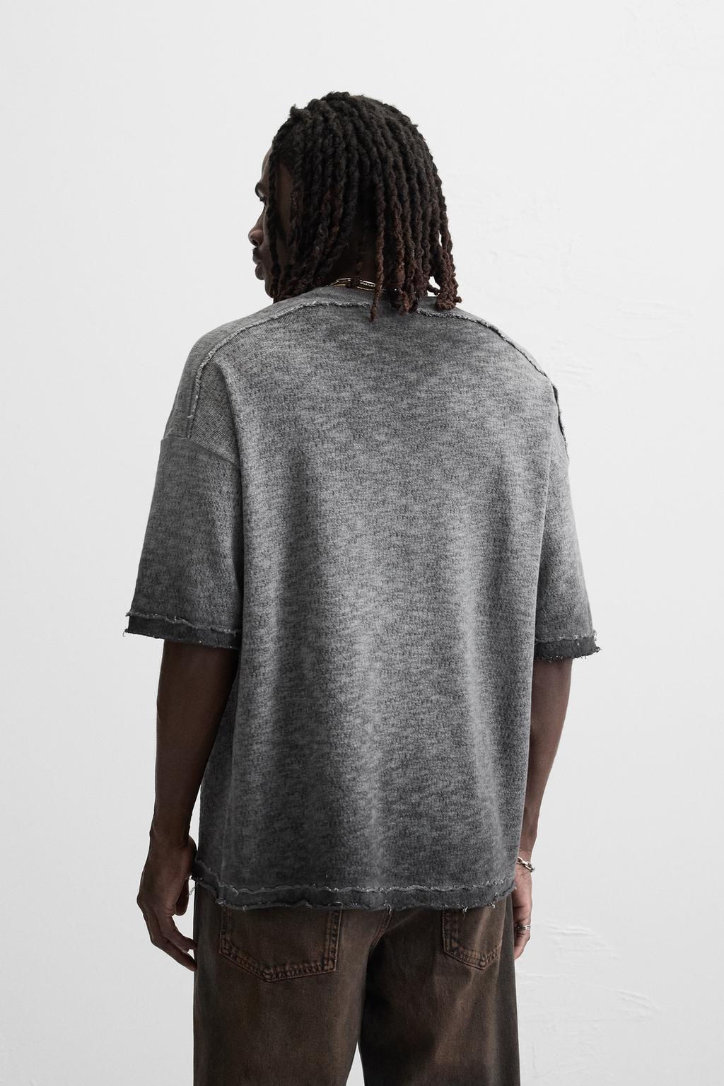 FADED KNIT T-SHIRT - Zara фото 11