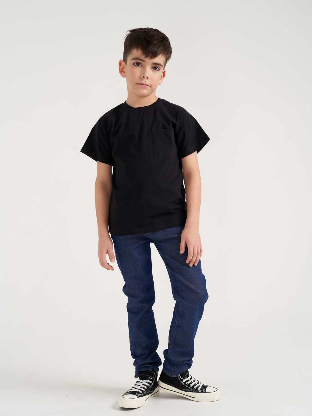 Футболка "Уголь" с карманом 7+