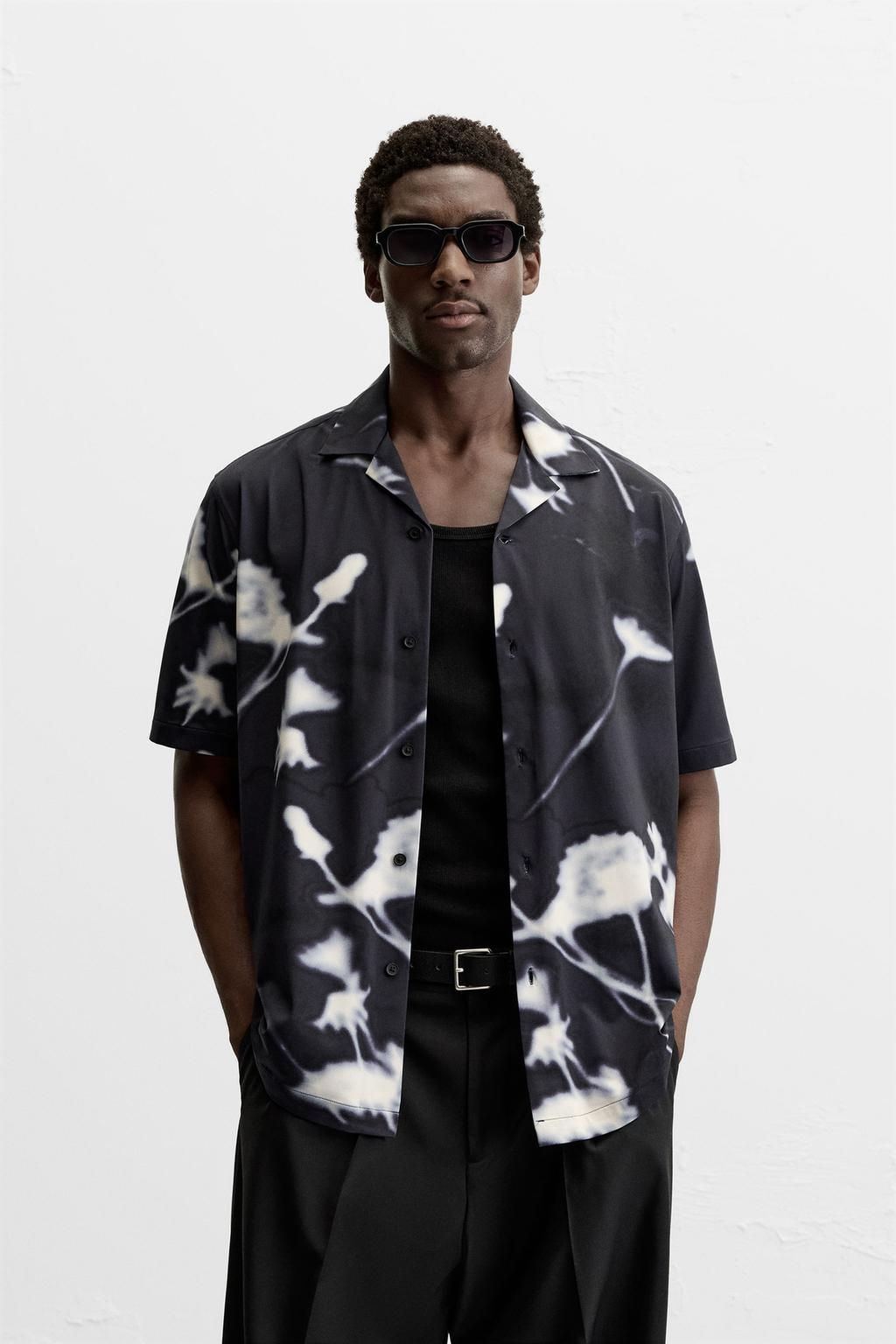 STRETCH FLORAL PRINT SHIRT - Zara фото 2