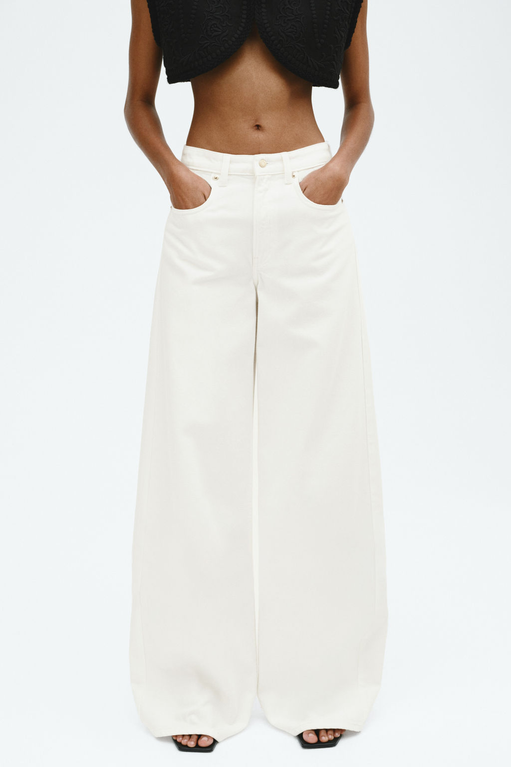 Wide High Waist Jeans - H&m фото 10