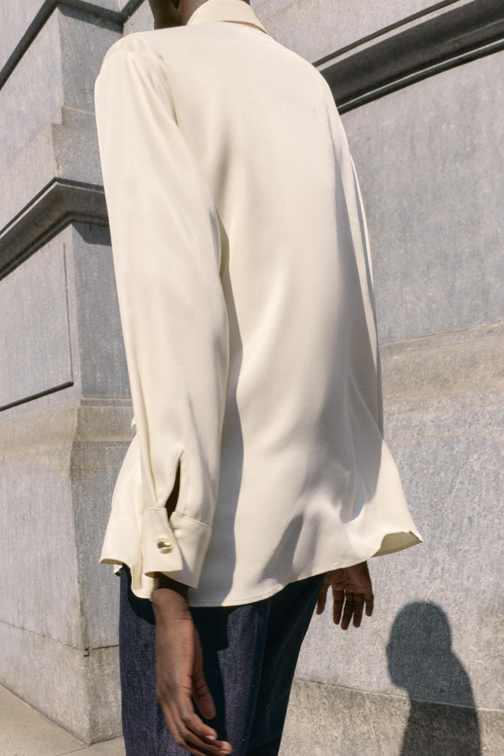 SATIN SHIRT WITH CROSSOVER DETAIL - Zara фото 5