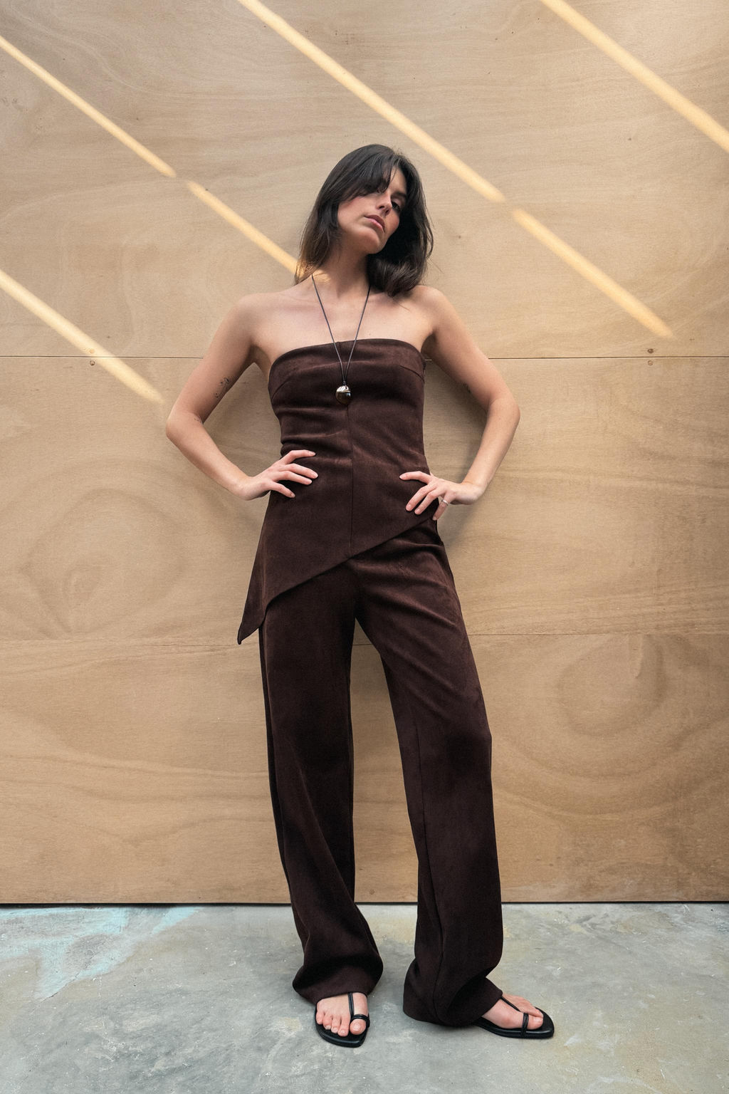 FAUX SUEDE TROUSERS - Zara фото 8