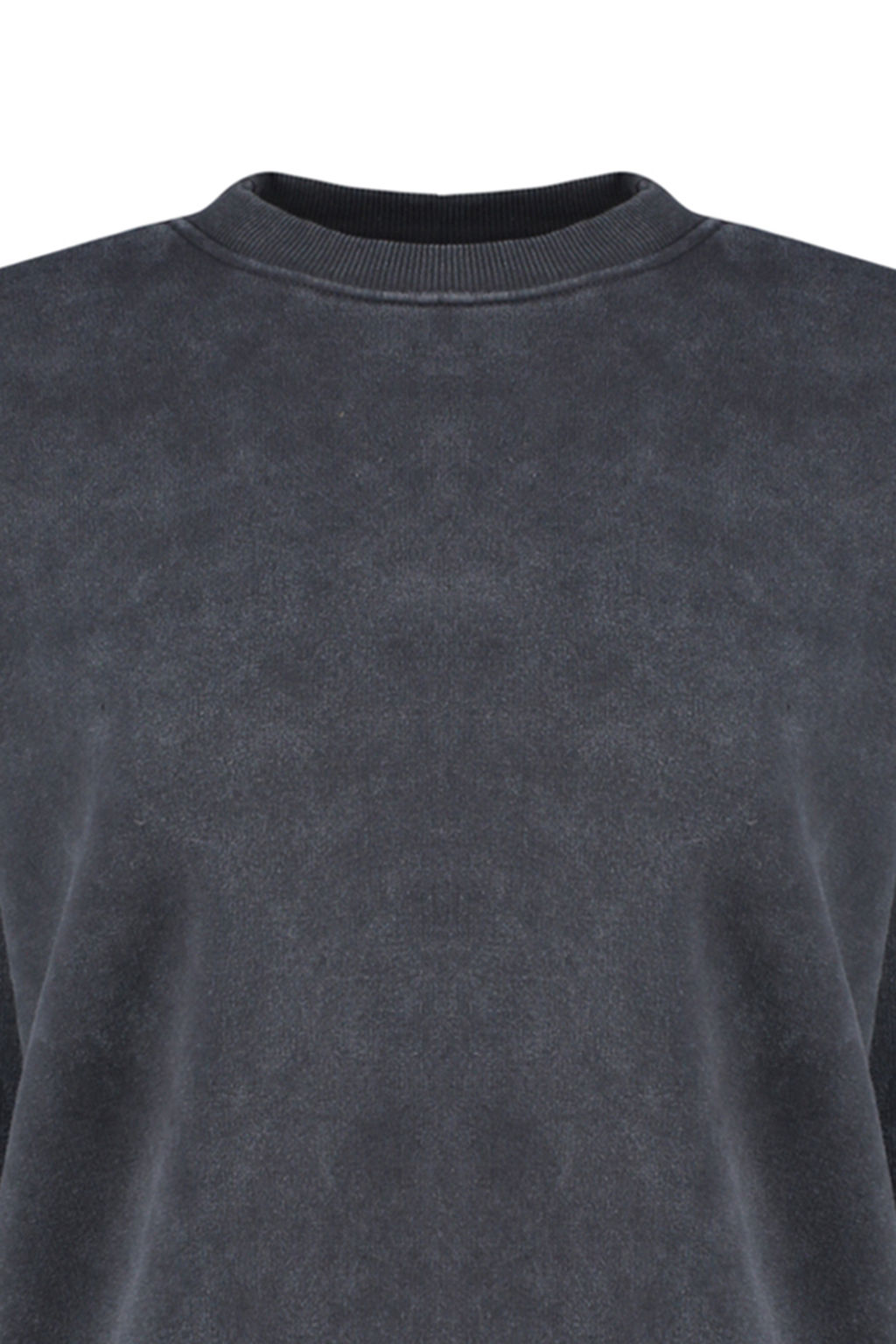 TRENDYOLMILLA Antrasit Eskitme/Soluk Efektli Kal?n Ici Polarl? Oversize/Genis Kal?p Orme Sweatshirt TWOAW24SW00151  фото 6