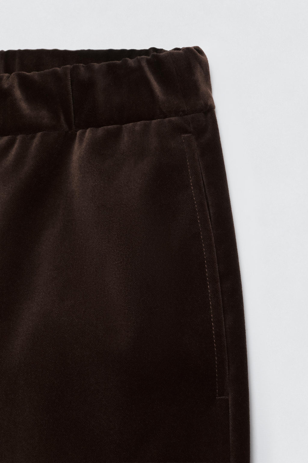 RELAXED FIT VELVET TROUSERS SOSHIOTSUKI X ZARA фото 7