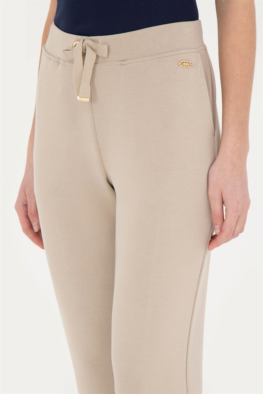 Женские легкие спортивные штаны цвета хаки - U.s. polo assn фото 5